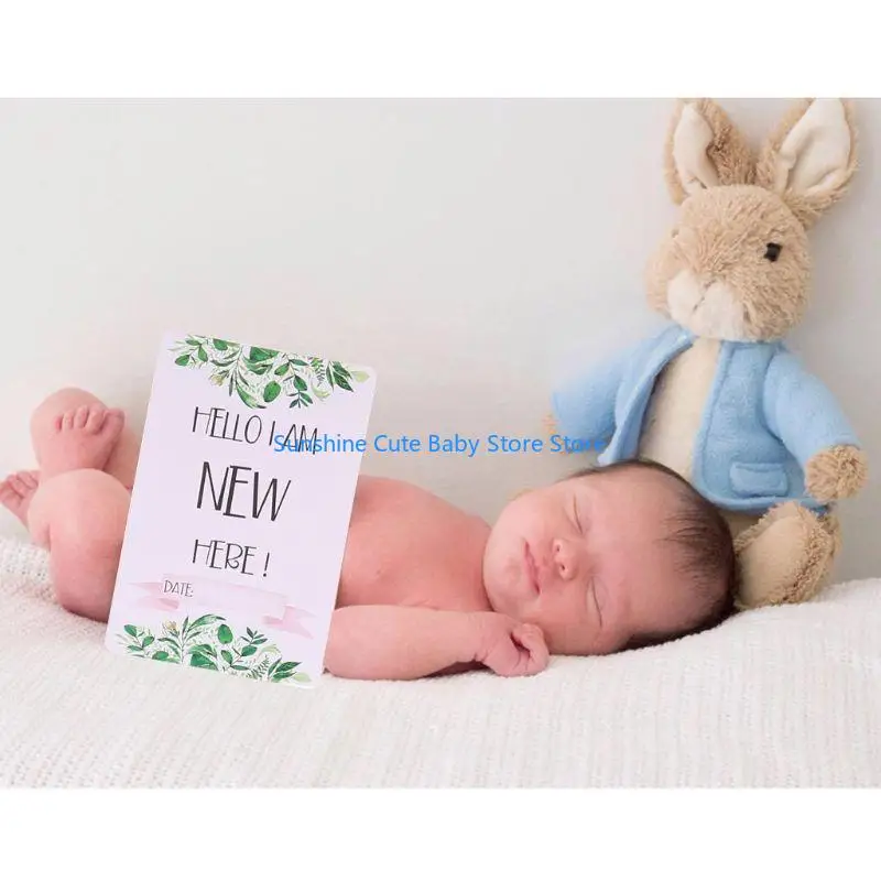 C5AF بطاقات عمري الأولى لعمر الطفل من 0 إلى 12 شهرًا صور بطاقات الصور التذكارية للرضع حديثي الولادة هدايا الذاكرة المتنامية