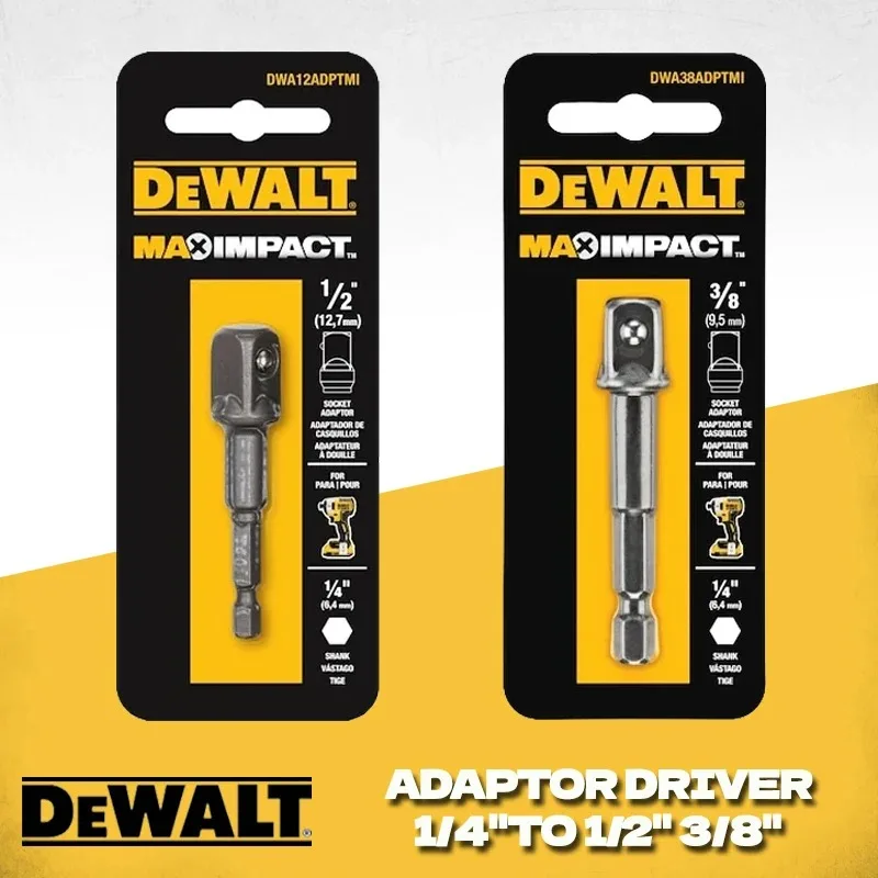 DEWALT DWA12ADPTMI DWA38ADPTMI MAX IMPACT™ 1/4\