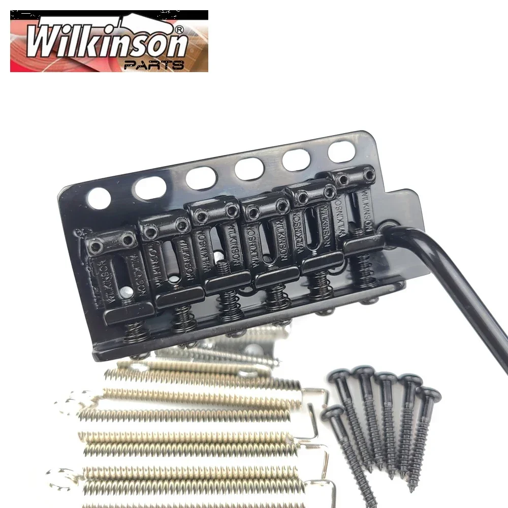 

Wilkinson ST electric guitar Tremolo System Bridge + Bent Steel Saddles WV6 Black