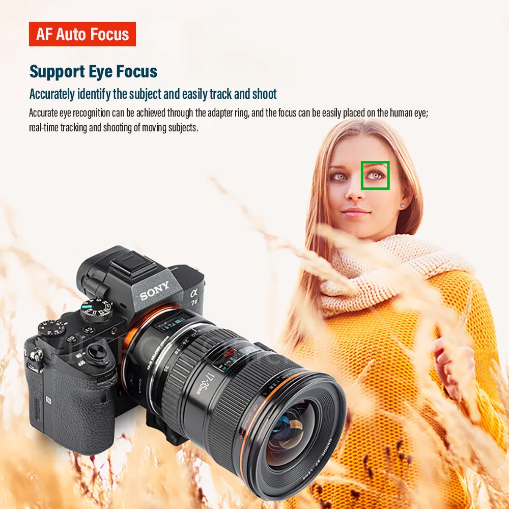 Viltrox EF-E5 Sony E Lens Adapter Auto Focus Full Frame 0.71x Speed Booster for Canon EF Lens to A1 A7C A7R IV A7iii A6400 A6600