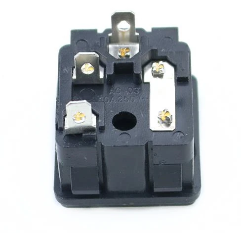 AC power socket  with fuse plug  male host chassis socket industrial socket