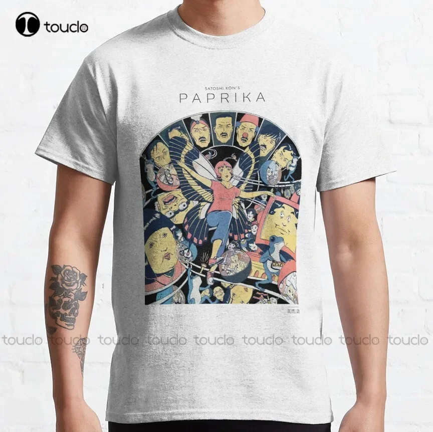 Paprika: Satoshi Kon Anime película montaje camisetas/impresiones camiseta clásica camisetas personalizadas Aldult adolescente Unisex Xs-5Xl