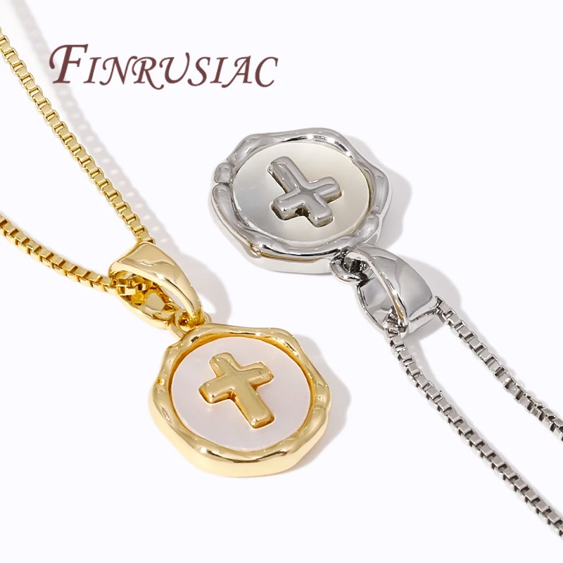 18K Real Gold Plated Jesus Cross Pendants For Necklace,Metal Charms For Jewelry Making Supplies DIY Accessories