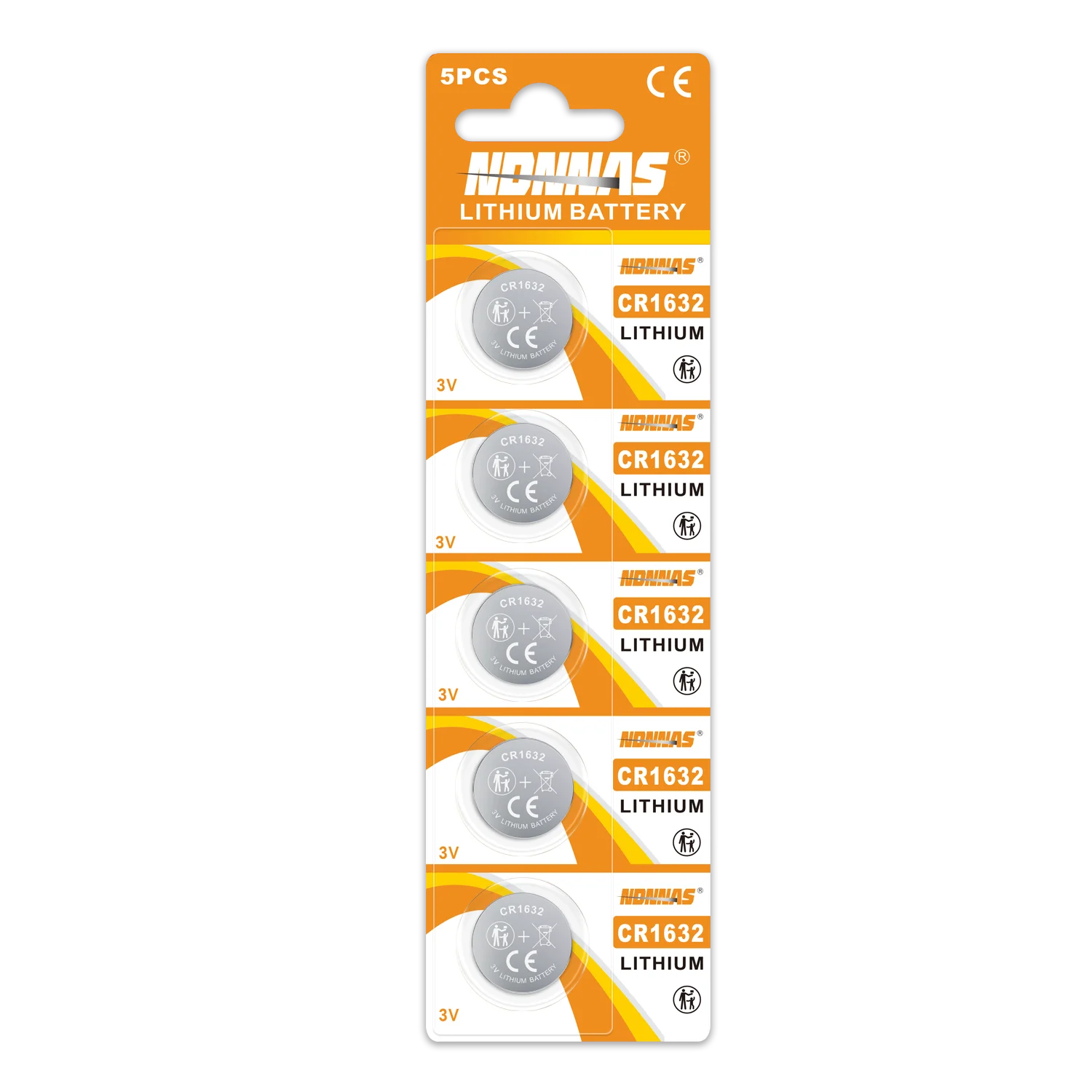 1-100pcs CR1632 Battery 3V Lithium Long Lasting Battery Button Cell Coin Batteries for Car Key Watch Remote DL1632