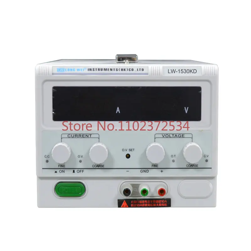 LW-1530KD 15V 30A Precision Digital DC Switching Power Supply Adjustable Variable Power Source for Electroplate