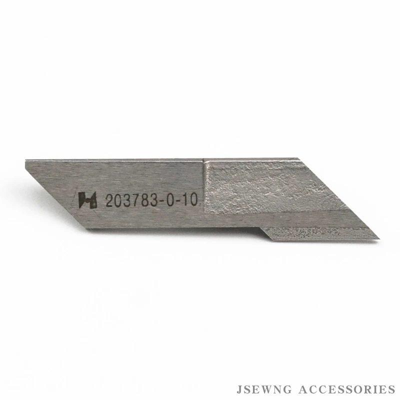 203783-0-10 (290-112 / 2777-1121) Angled Upper Knife for RIMOLDI 27 / 327 / 329 / 527 / 627 Sewing Machine Part Blade (2 Pieces)