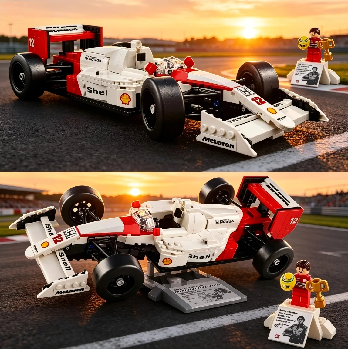 10330-693ピース-セナ-f1-レーシング-mp4-ナイジェル・マンセル-精密機械工芸品-クリスマスギフト-レゴブロックと互換性あり
