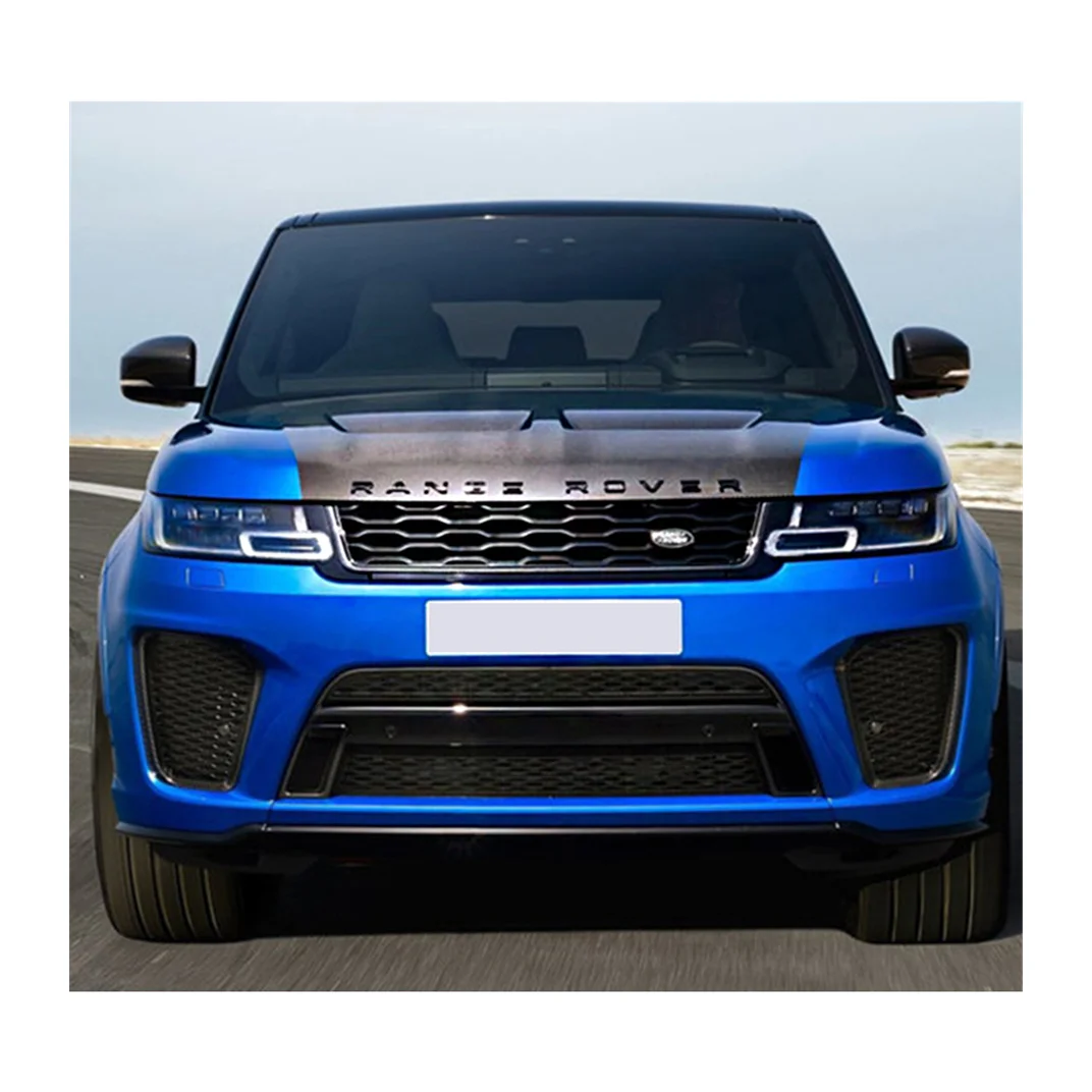 

Широкий передний задний бампер из полипропилена, решетка, фары для Range Rover Sport 2014-2017, обновление до SVR