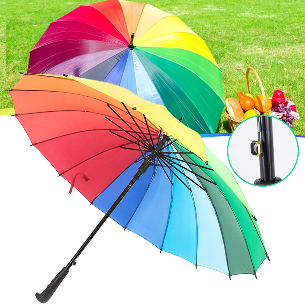 

Simple Colorful/Solid-Color Long Rod Umbrellas Rainproof Windproof Durable Umbrellas For Travel Outdoor