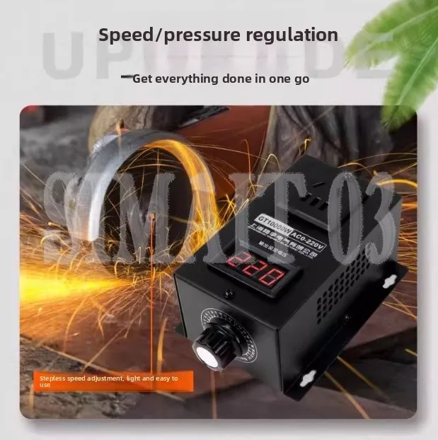 10000W High Power Silicon Electronics Voltage Regulator Machinery Electric Variable Speed Controller 0V-220V