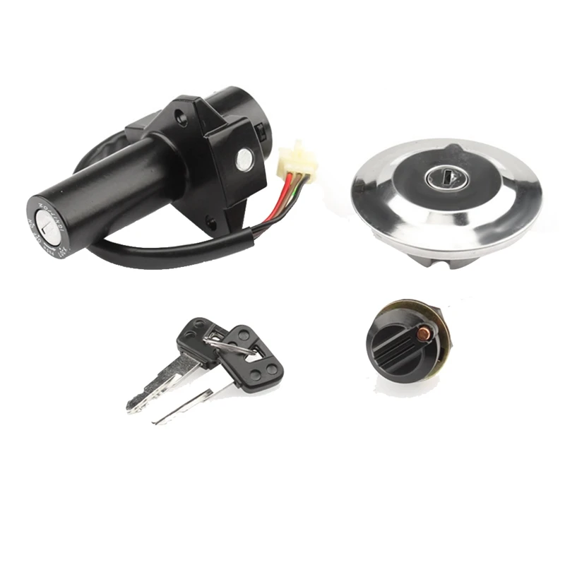 Ignition Switch Lock Door Set Electric Door Lock Set Lock Fuel Tank Cover For Yamaha YBR125 2005-2009