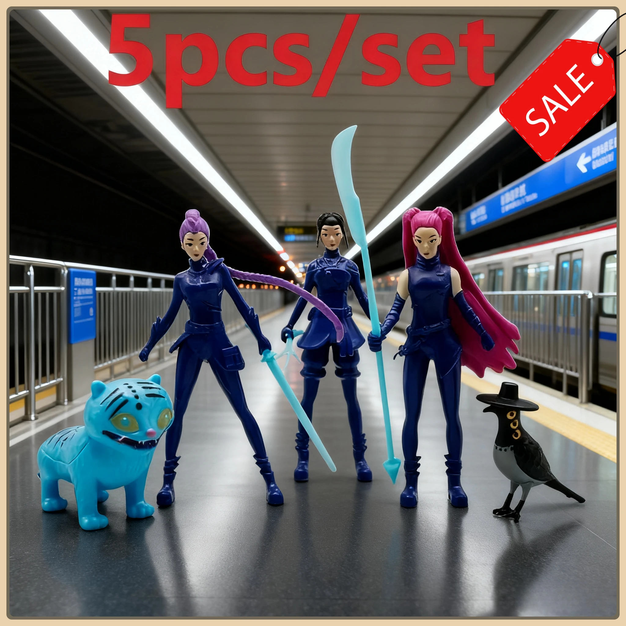 سلسلة نماذج محيطية من الرسوم المتحركة PVC، نماذج شخصية فريدة ومثيرة للاهتمام، في انتظار وصولك