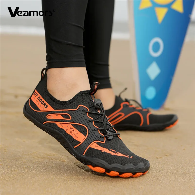 

VEAMORS Wading Sneakers Light Aqua Shoes Men Women Quick Dry Water Sports Shoes Barefoot Beach Wading Shoes Surfing Swimming