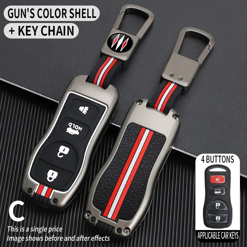 Car Key Cover Case Shell for Nissan Frontier Murano Armada Pathfinder Versa Altima Maxima Xterra Titan Quest for Infiniti FX35