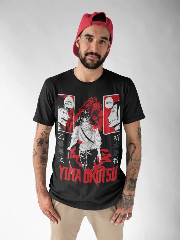 Yuta Okkotsu T-Shirt Jujutsu Kaisen Satoru Gojo Girl Horror Anime Shirt All Size