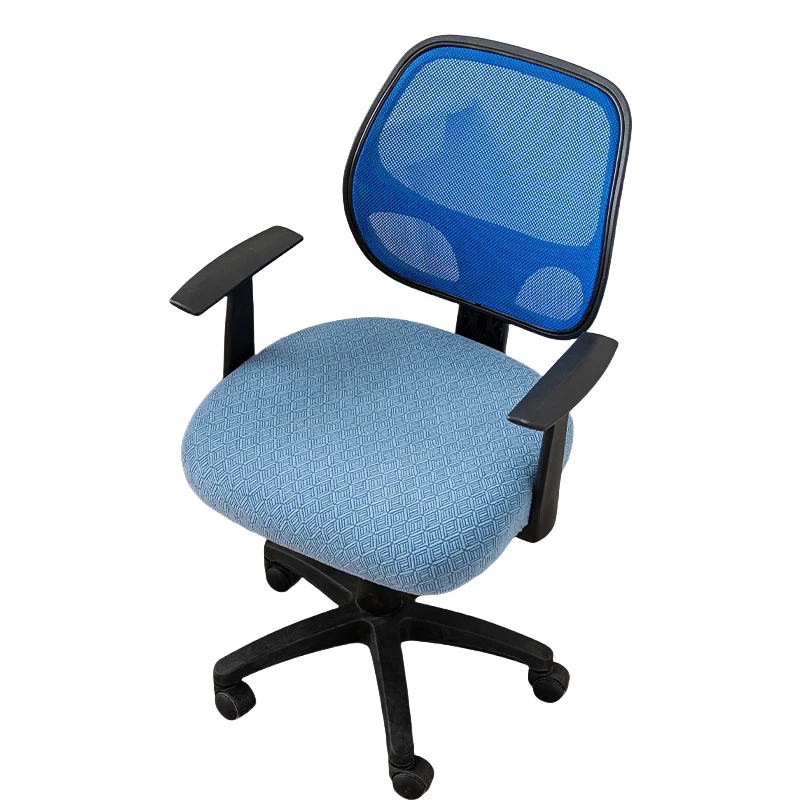 غطاء كرسي الكمبيوتر المكتبي، غطاء كرسي بذراعين مضاد للغبار من الألياف اللدنة، مناسب عالميًا للعمل والمكاتب المنزلية #6