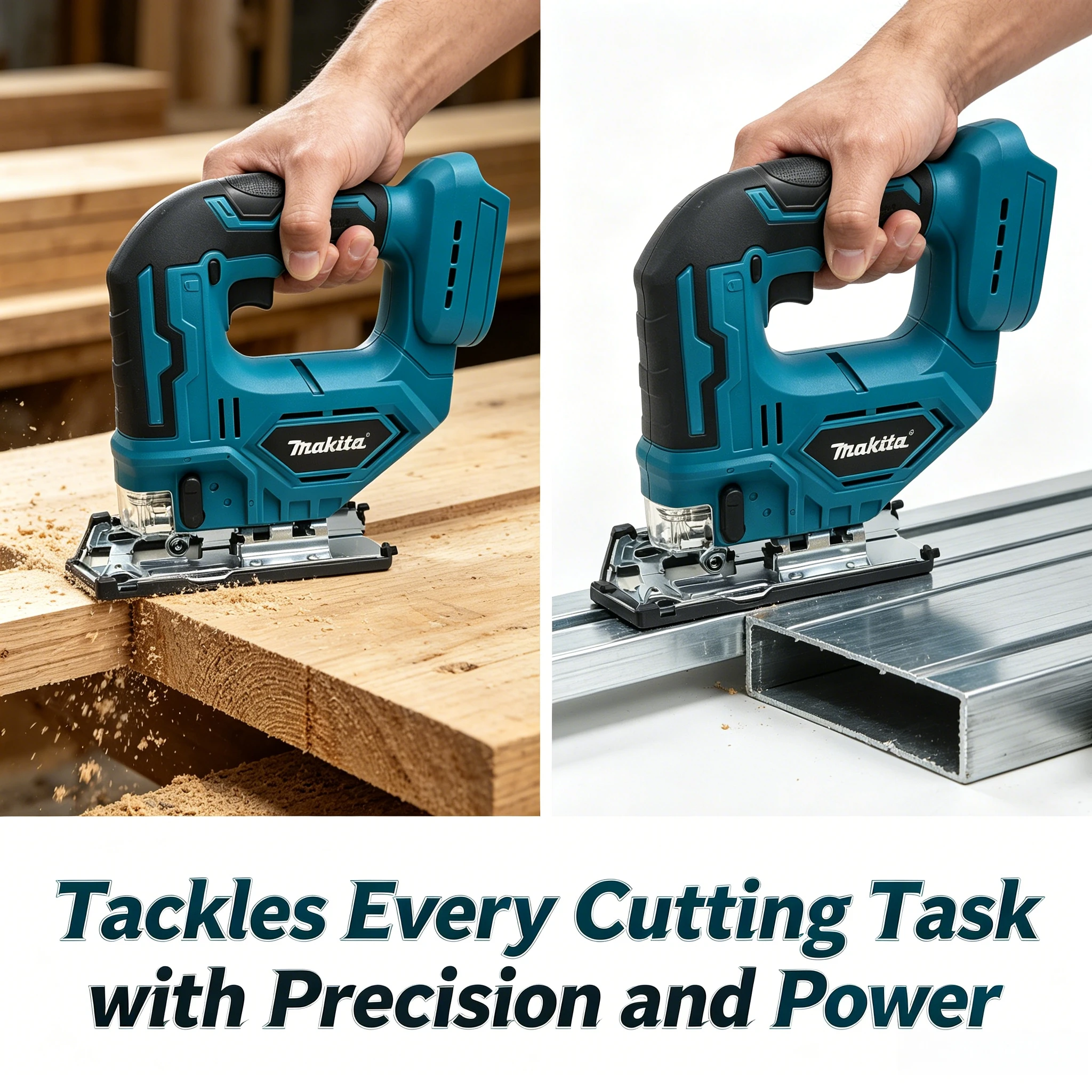 Image of Makita DJV182Z Akku-Stichsäge mit Zylindergriff, Elektrisches Schneidwerkzeug, nur Gerät, Akku nicht enthalten