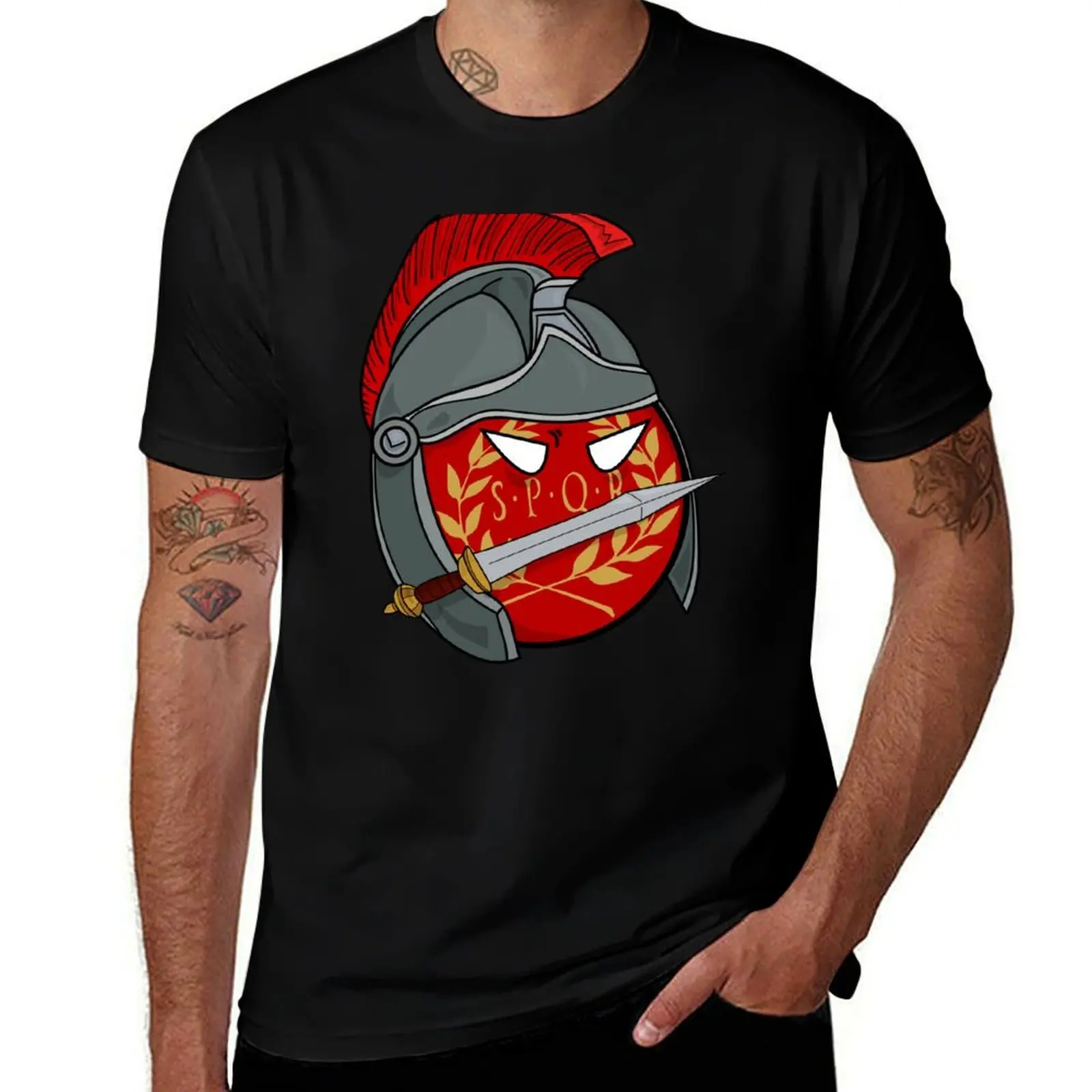 

Polandball - футболка Roman Empireball, футболки из хлопка, 100% футболки, дизайнерская футболка