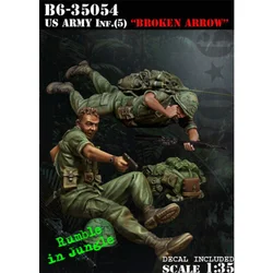 1:35 Scale Die-cast Resin Soldier 3 People Need To Assemble And Color By Yourself Free Shipping