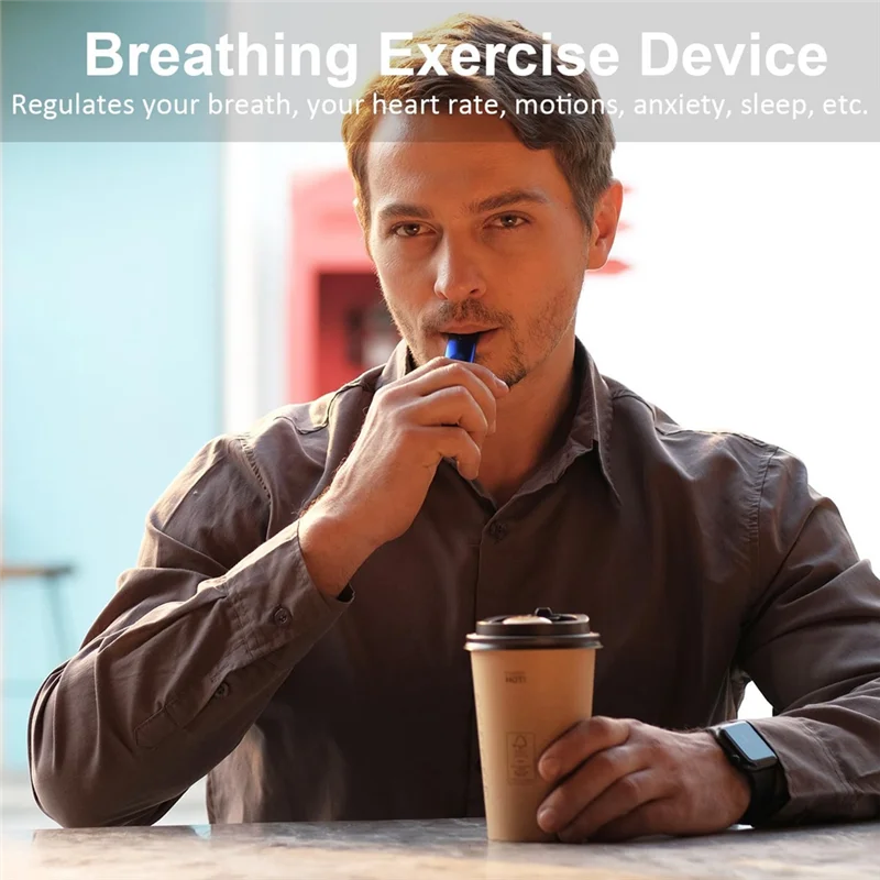 

B06C-Breathing Exercise Device Trainer Smart Breathing Trainer Breathing Exercise Device With Breath Monitor For Athletes And Sp