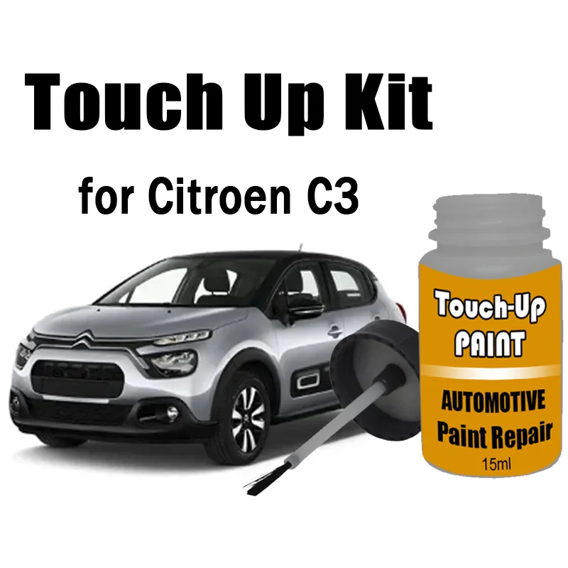 

Car Touch-Up Paint Kit (with brush) for Citroen C3 Paint Scratch Remover Car Paint Care Accessories