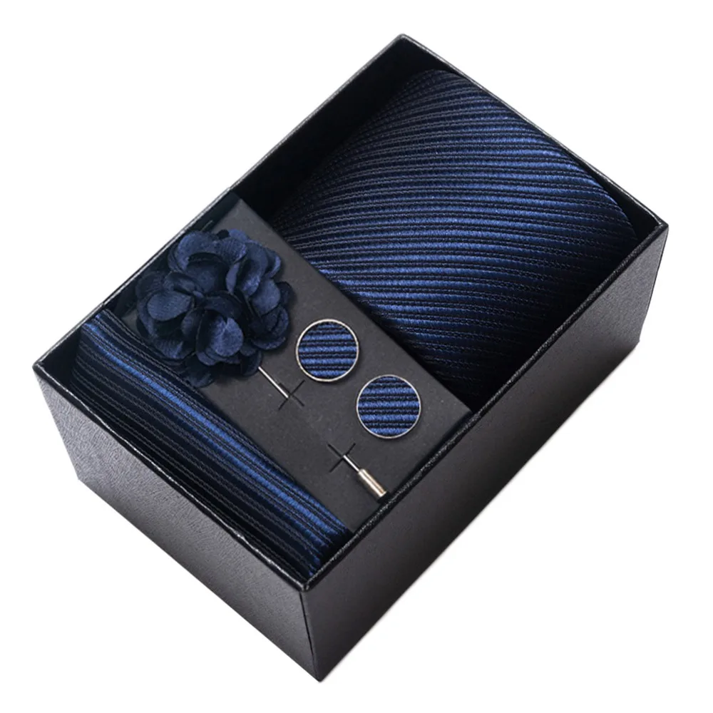 

4 шт./компл. модельер шейный галстук брошь набор Пейсли роскошный карманный квадратный регулируемый деловой носовой платок запонки свадьба