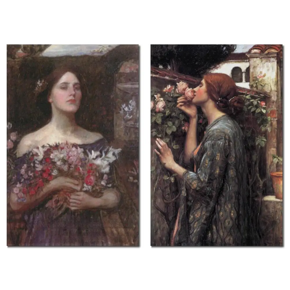 

John William Waterhouse Artwork Soul Rose Romantic Hand Painted Oil Painting Canvas for Office Bright Spaces Wall Decor
