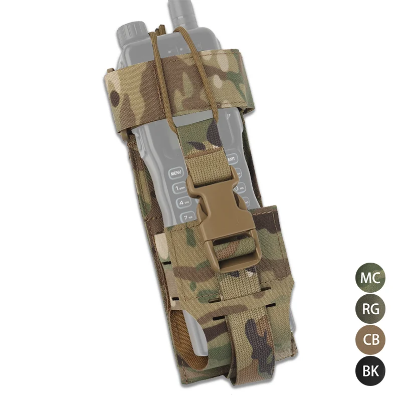 

Universal Radio Pouch - Lightweight MOLLE Waist Pack for Walkie Talkies, Hunting, Camping & Airsoft Vests