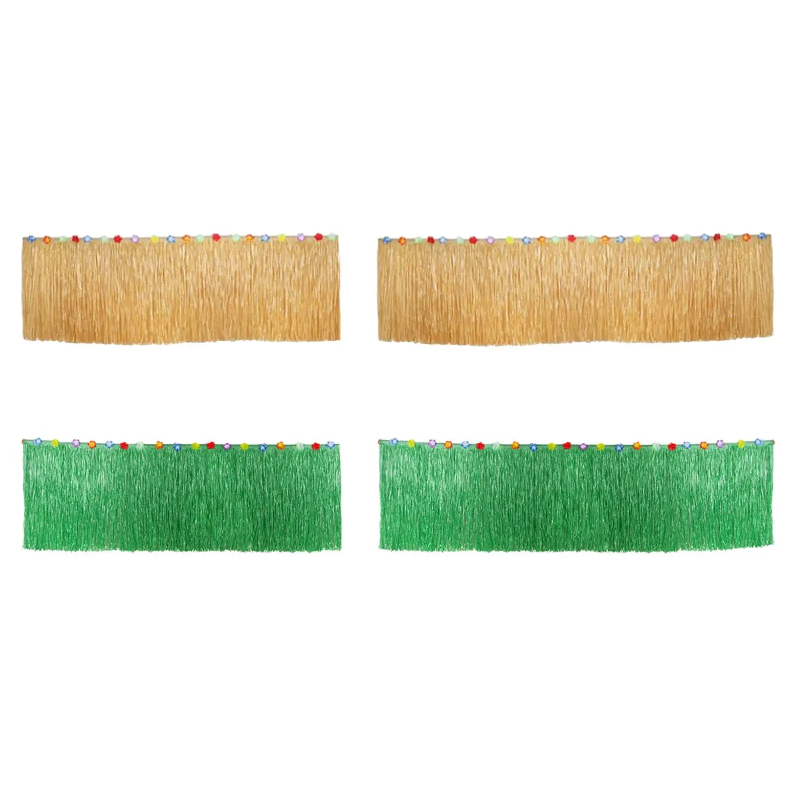 Grass Table Skirt Summer Holiday Party for Tabletop Wedding Anniversary Farm