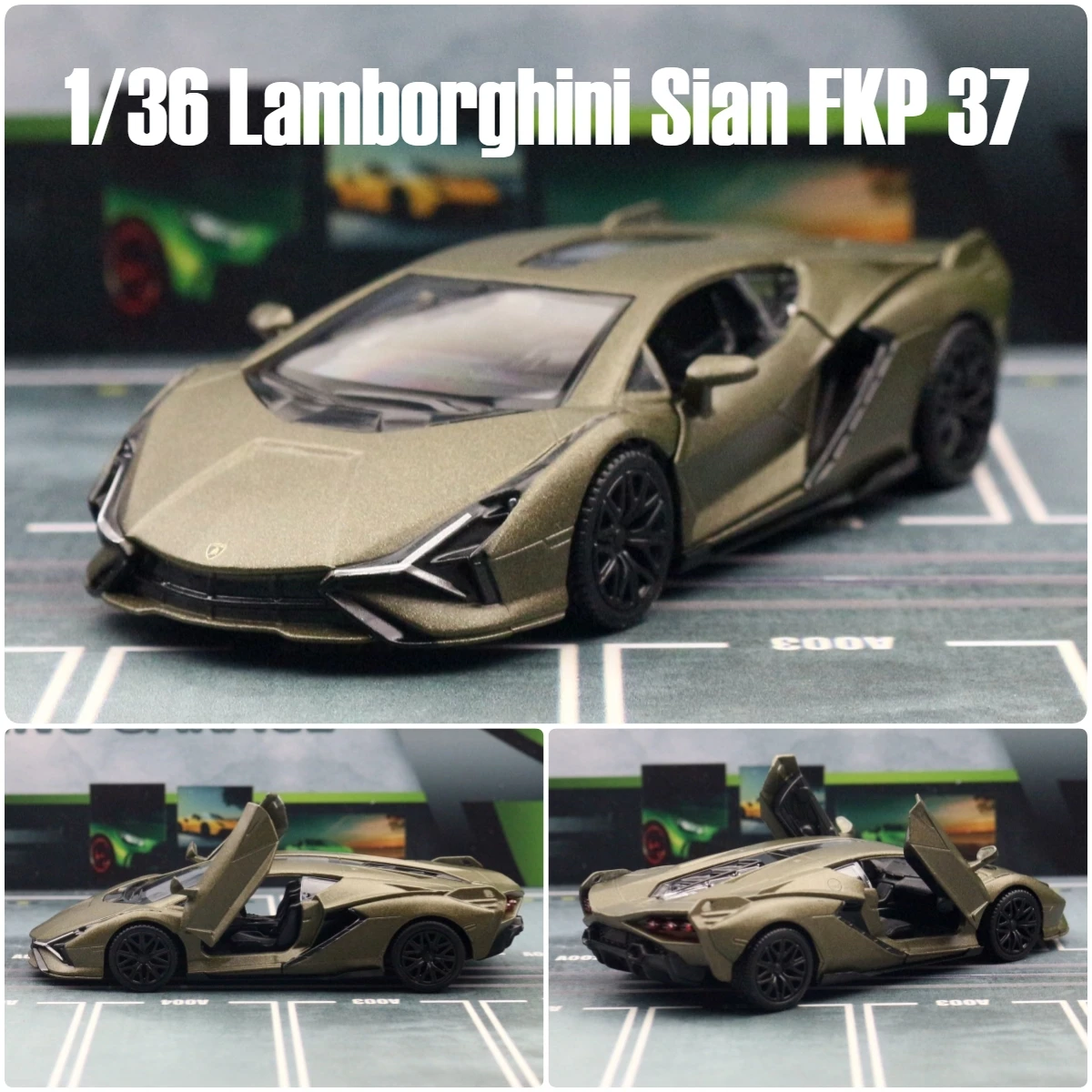 1/36 Lamborghini Sian FKP 37 Super Toy Car For Children RMZ CiTY