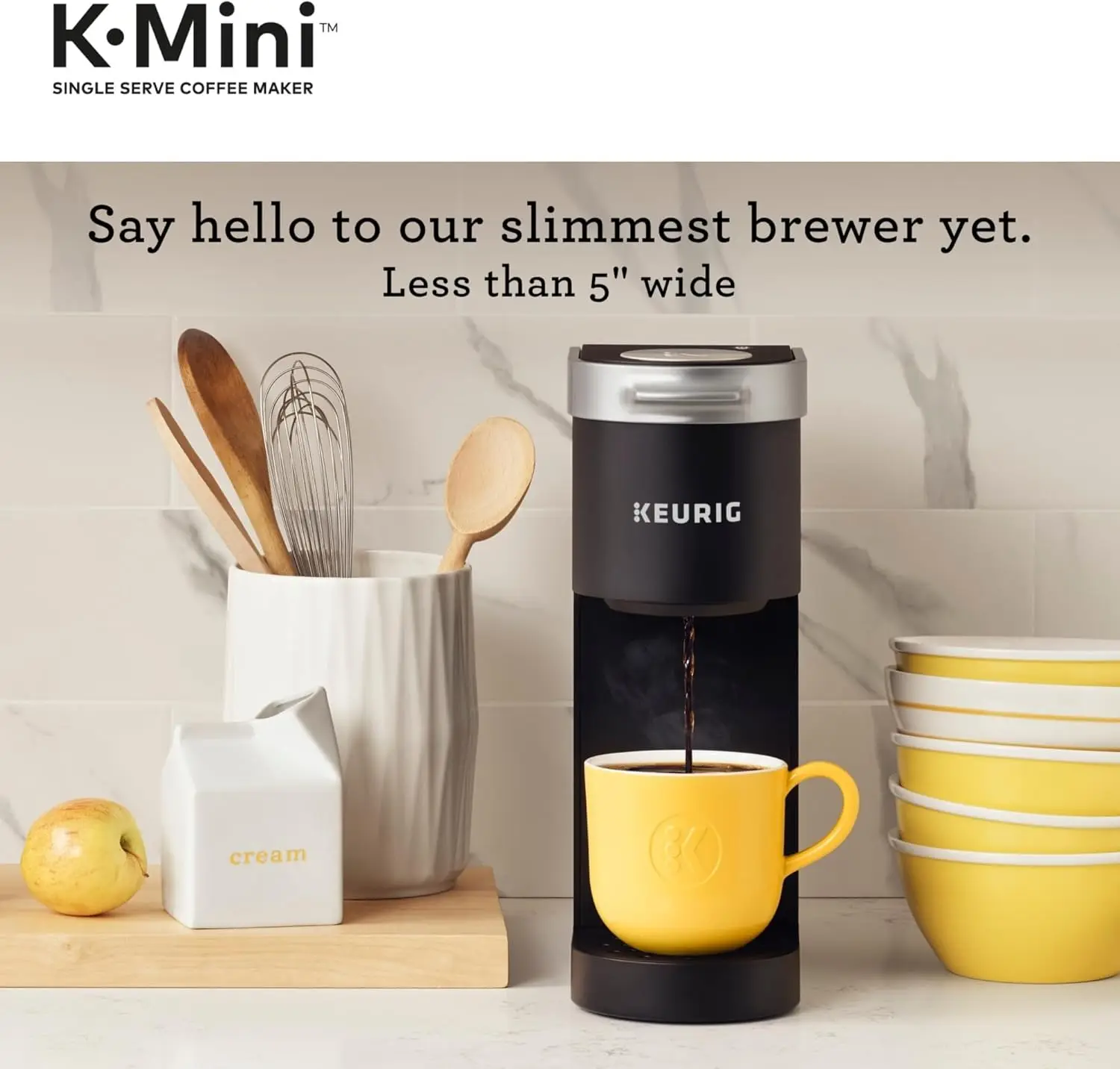 K-Mini Cafetière à service unique, noir