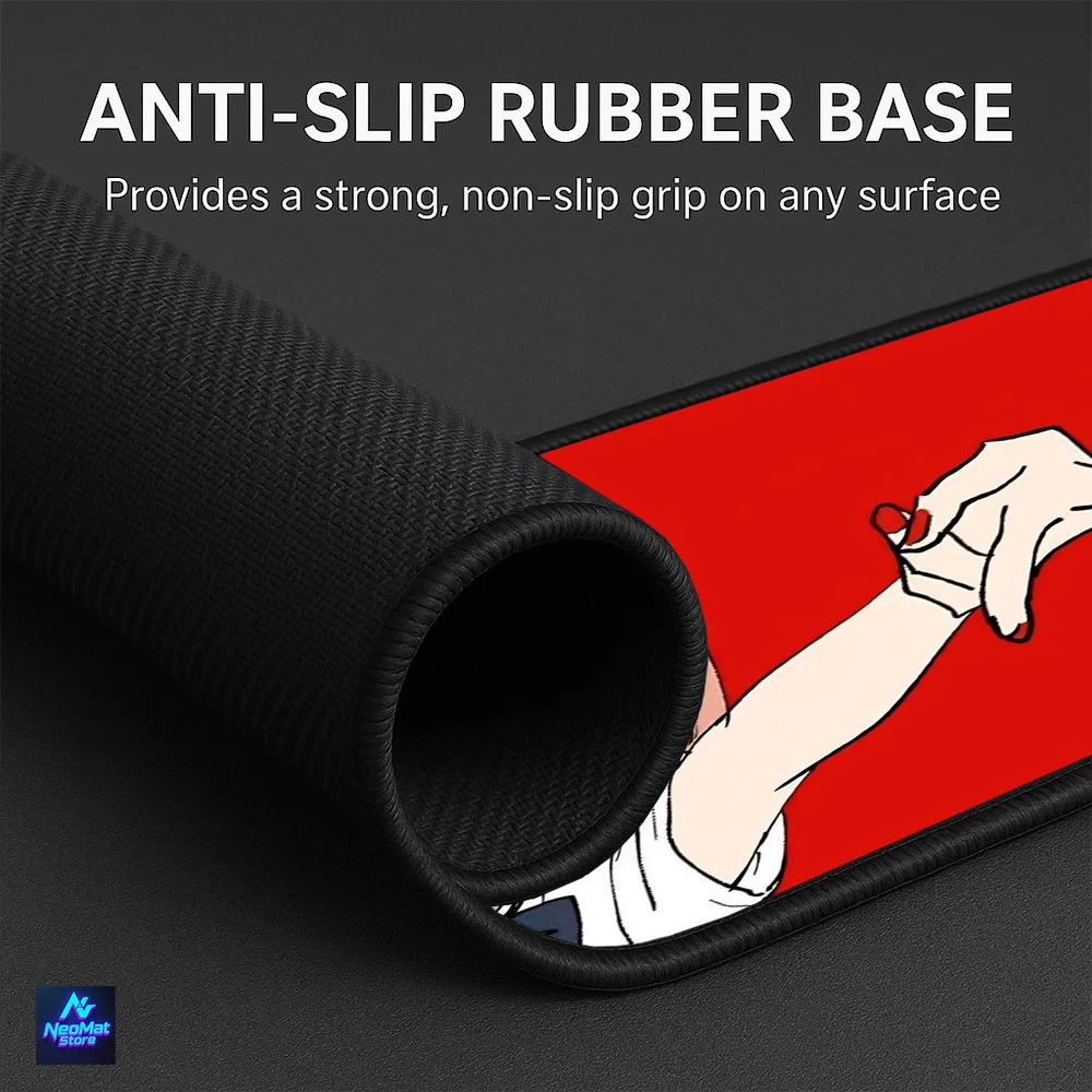 Power Chainsaw Man Deskmat Gamer Girl Carpet Xxxl Mouse Pad 1000x500 Playmat Red Computer Mat Anime Mousepads Desk Accesories