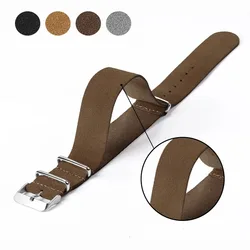 Straps for Seiko for Omega Soft Suede Leather Watchbands Retro Suede Leather Bracelets Universal Men Women Wristbelts 20mm 22mm