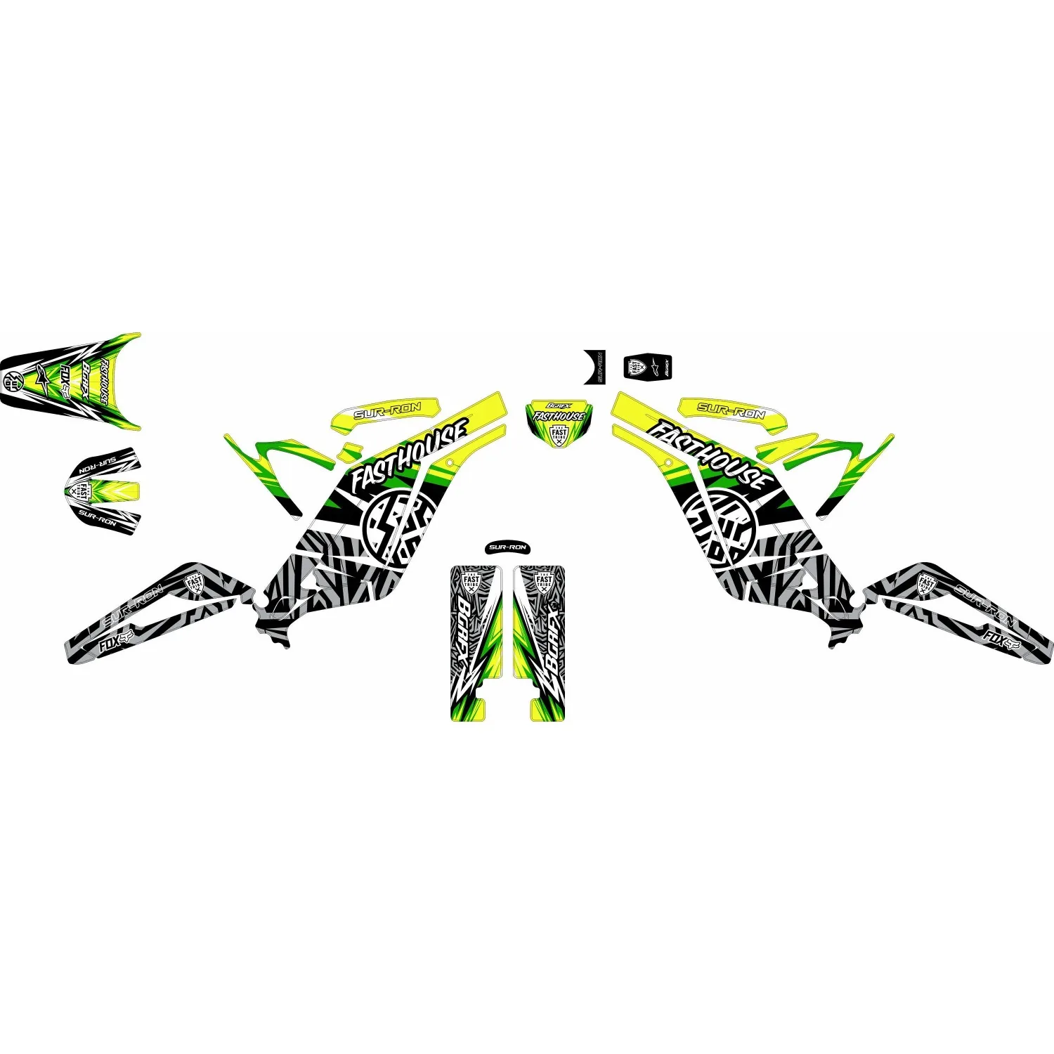Motorcycle Body Fairing Sticker Decal Protective  eBike eMoto Full Graphic Kit For Surron Light Bee X  Design -10