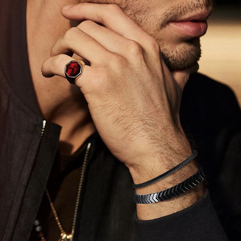 Hematite Arrow Shape Stone Beads Bracelets Weight Bangle for Women Men Fashion Health Care Unisex Jewelry