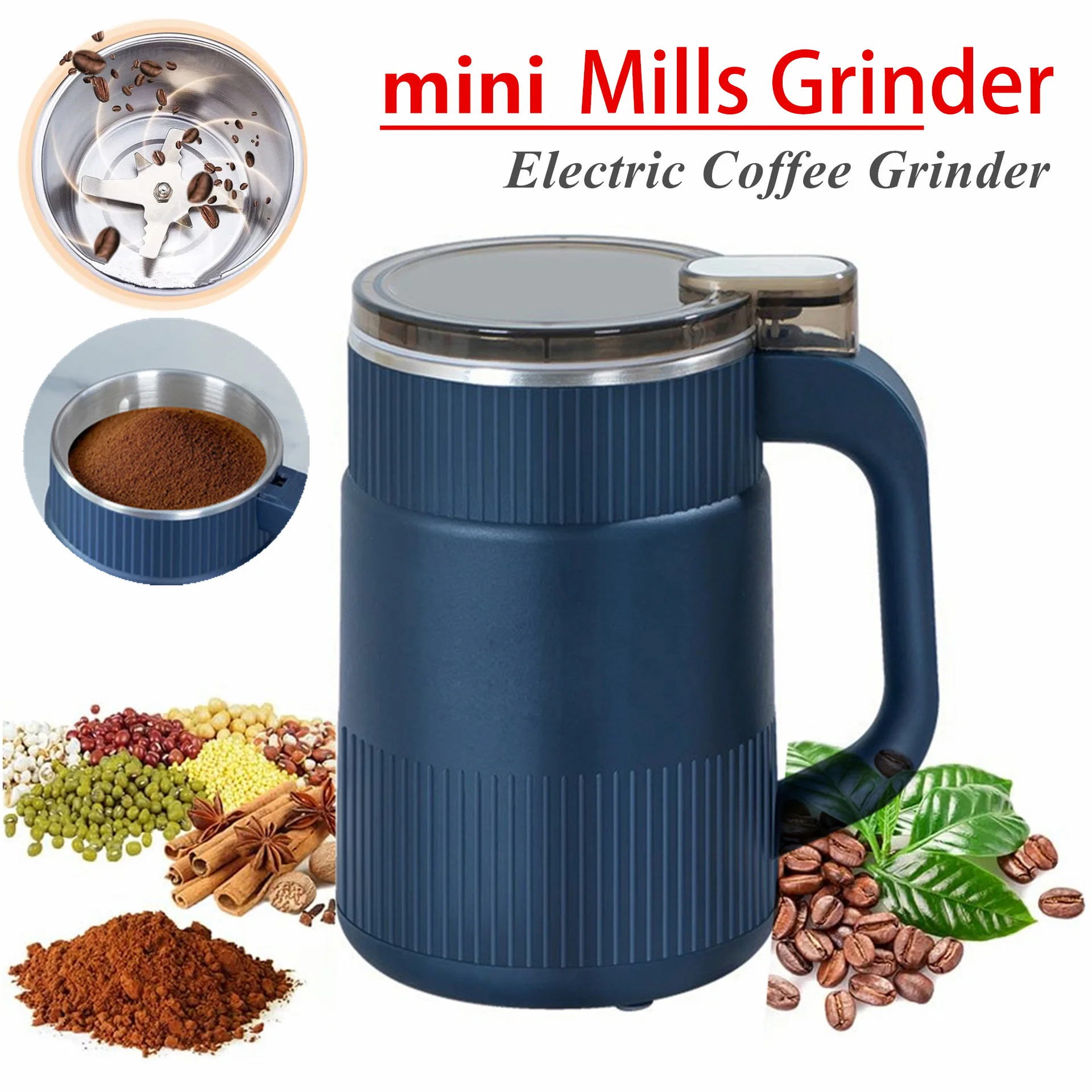 Coffee Grinders Mills Grinder Household Small Powder Machine Ultra-fine Grinder Electric Grain Crushing Kitchen Tools