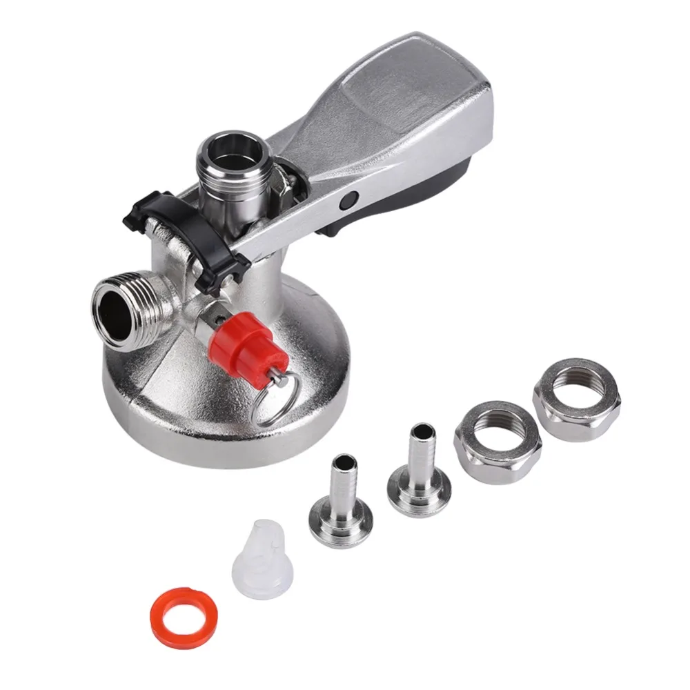 Professional Stainless Steel G Type Keg Coupler With Air Valve Draft Beer Connector Keg Tap Adapter Hotel
