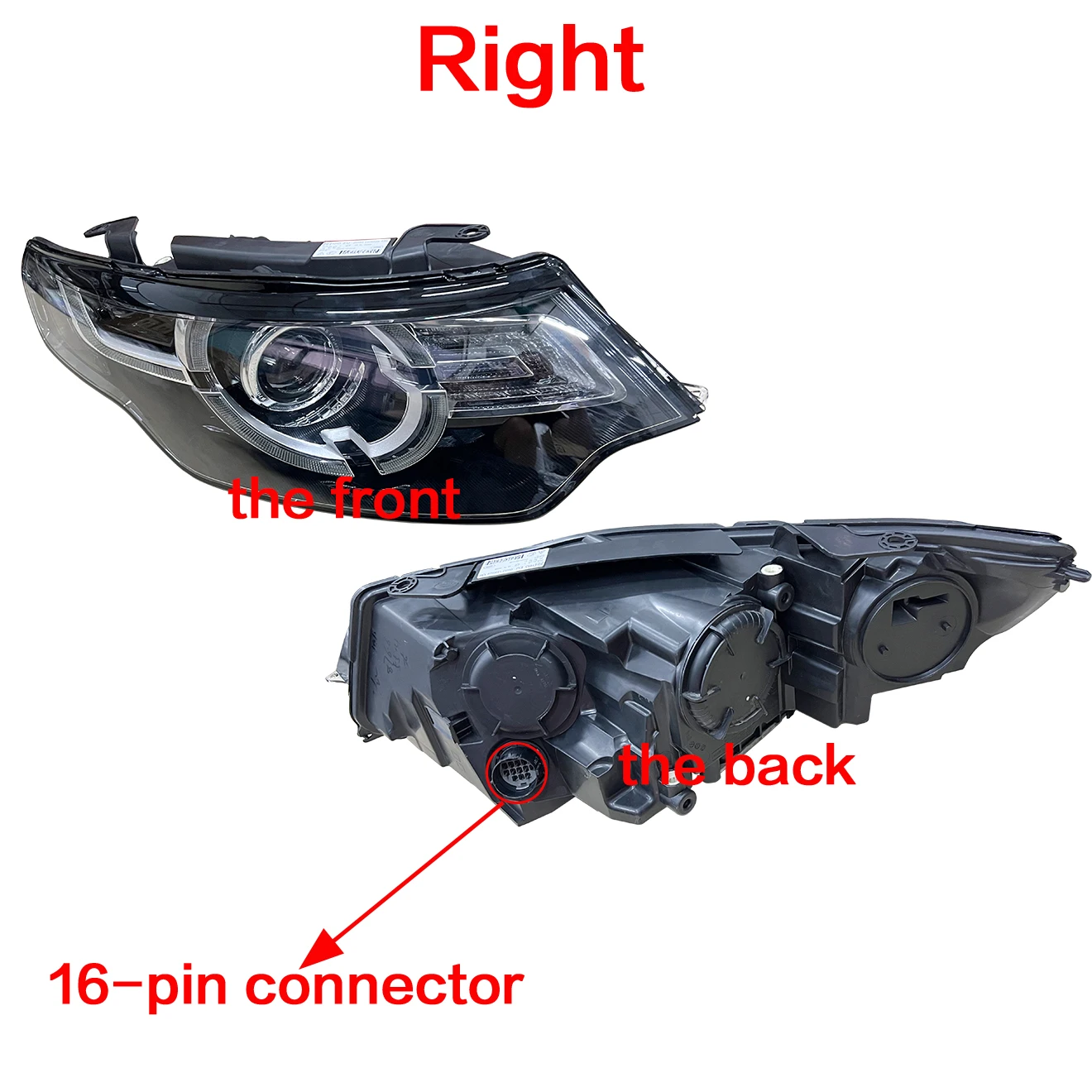 لاند روفر 2014-2018 ديسكفري سبورت كشافات أمامية عالية الكثافة للتفريغ HID EU DH5213W029GB DH5213W030GB LR 039793 LR 039784 #6