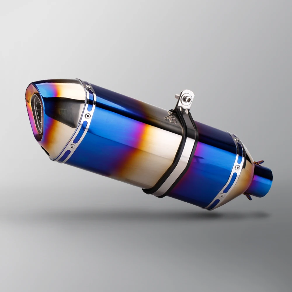 

Universal 51MM Motorcycle Exhaust Muffler Pipe Escape Moto For ak Z400 kawasaki er6n sv650 Z800 R1 cb650f cb1000r cbr250r