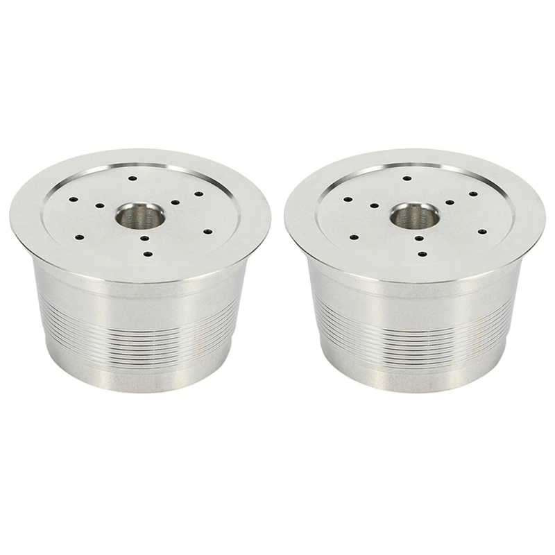 

2X Compatible for Caffitaly Coffee Machine Maker Stainless Steel Refillable Reusable Capsule for Caffitaly Cafe Capsule