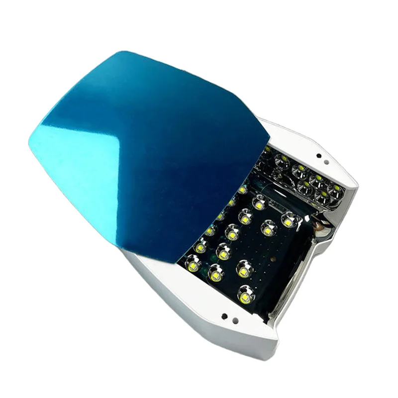 プロ仕様126W UV LEDネイルランプ 充電式 ワイヤレス コードレス ジェルネイル乾燥機 レッドメタル素材 マニキュアサロン向け