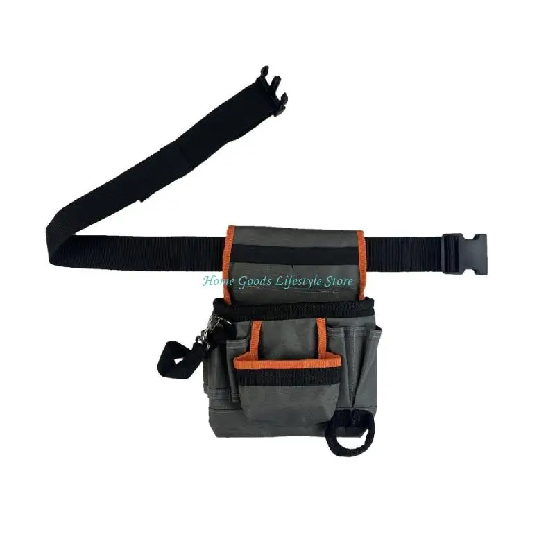 e74e-プロフェッショナルツール収納ウエストポーチツールベルト機能マルチポケットと屋内屋外使用のための防水生地