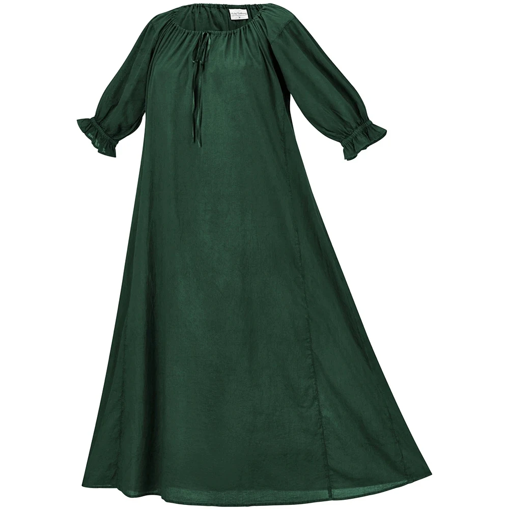 Retro Eenvoudig Groen Regentschap Chemise Middeleeuwse Victoriaanse Theekransje Kostuum Vakantie Prom Jane Austen Baljurk Halloween Jurk