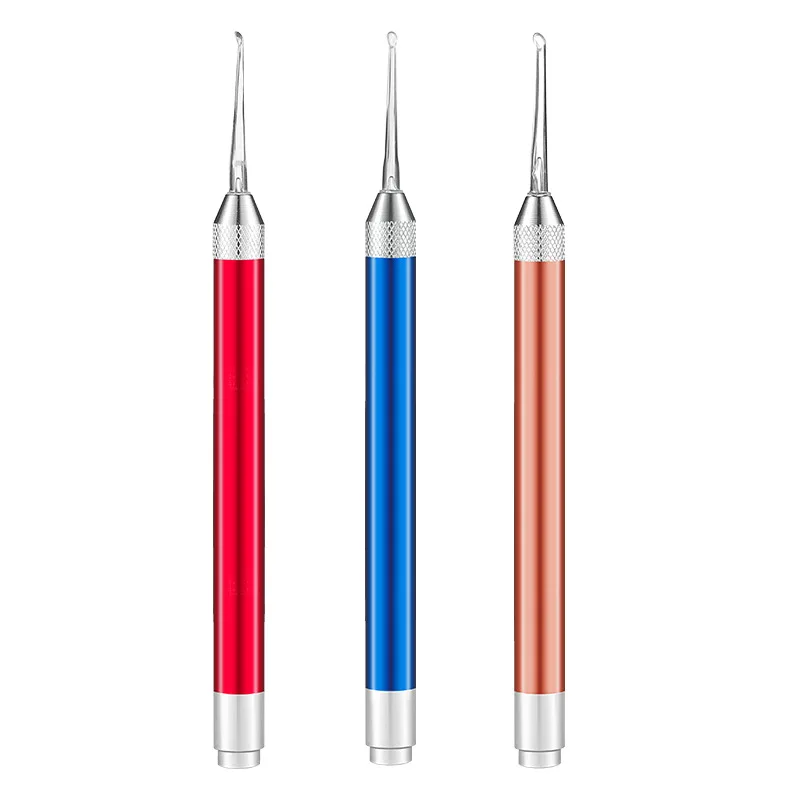 Lighted Ear Cleaner Portable Ear Wax Removal Tool 2 Sides Digging Heads Electric Luminous Earwax Pick