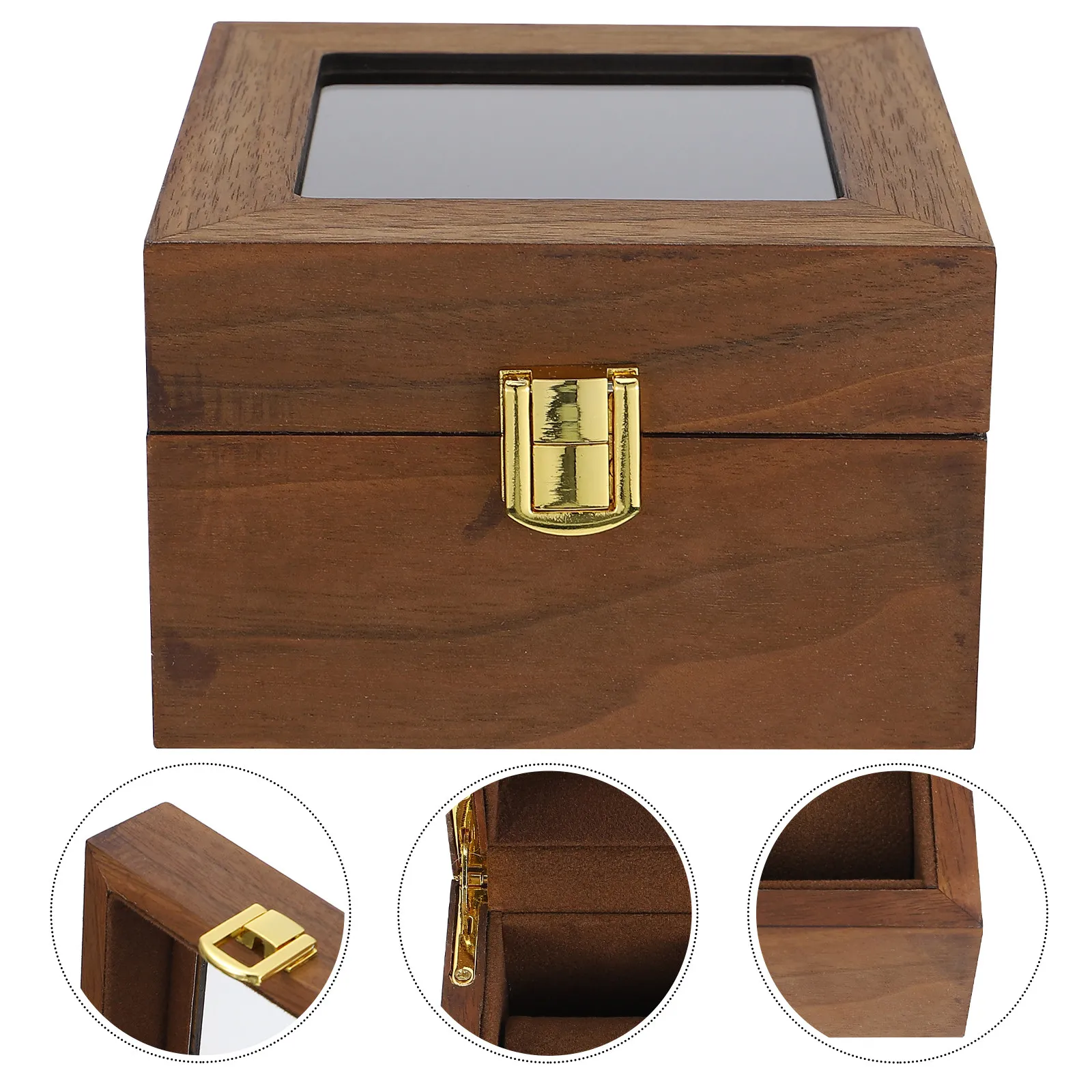 1Pcs Premium Watch Packing Case with Elegant Buckle Lock Dual Slot Watch Organizer Ideal for Display Storage and Gift Giving