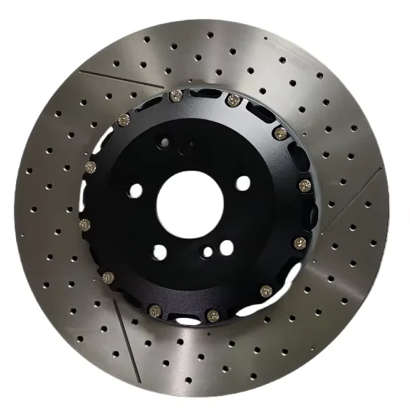 Front Car Brake Disc 390*36mm Rotor Drilled and Slotted Disc Brake Auto Parts for Mercedes-Ben z OE#A2224212612/2314211812