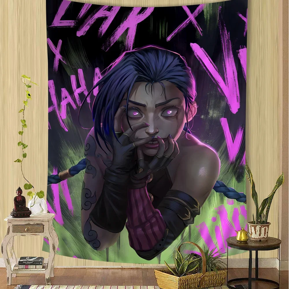 

Arcane L-LOL Jinx Microfiber Blanket Quick Drying Beach Towels Oversized Printing Super Absorbent Pool Towel Blanket