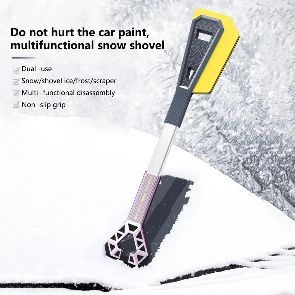 Multifunction 1 Set Thickened Car Winter Snow Shovel High-strength Snow Shovel Anti-slip   for Winter