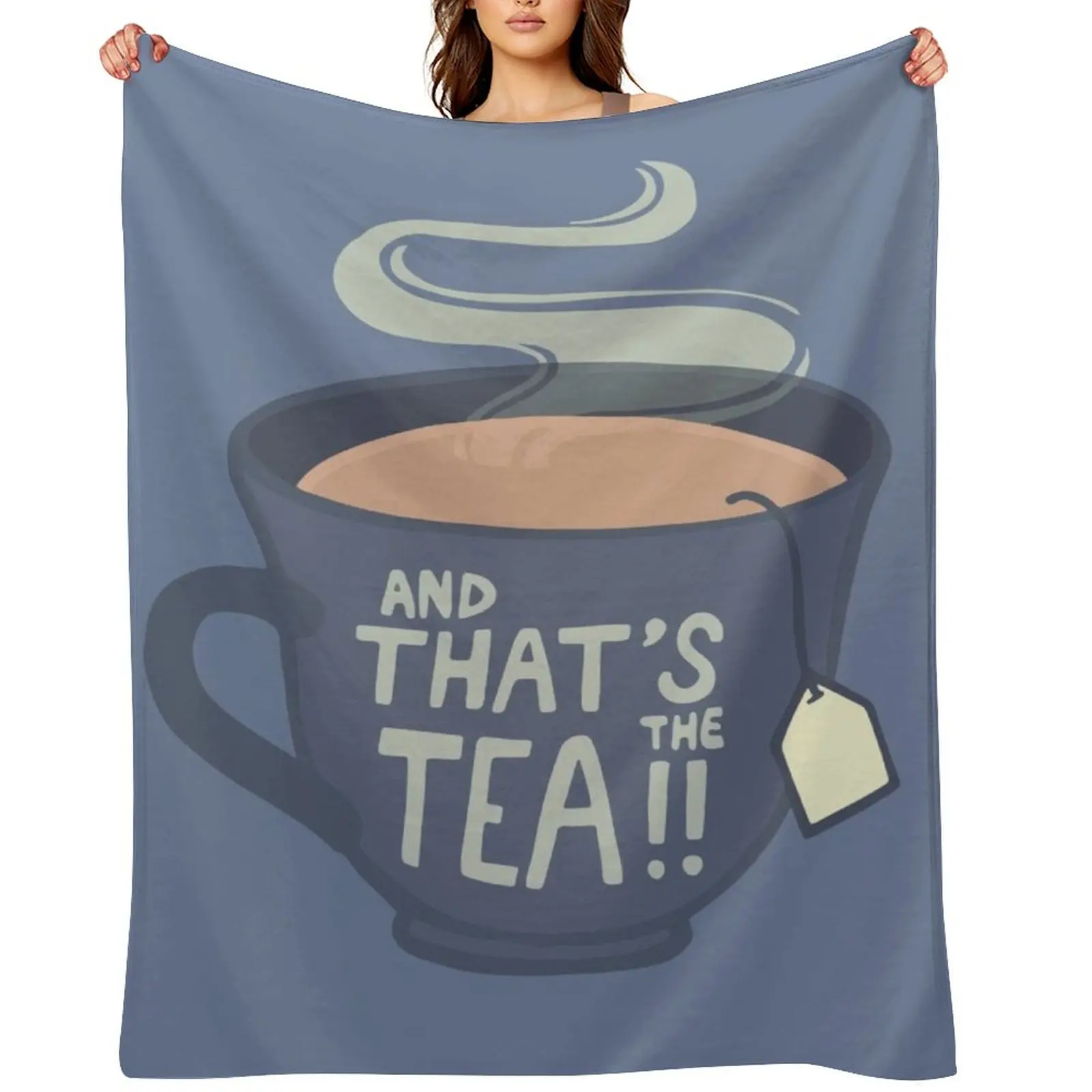 

And That's the Tea!! Throw Blanket Baby Quilt Extra Large Throw for winter Blankets