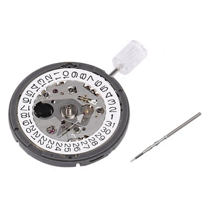 6PCS NH35A NH35 Movement High Accuracy Mechanical Watch Movement Date At 3 Datewheel 24 Jewels Automatic Self-Winding